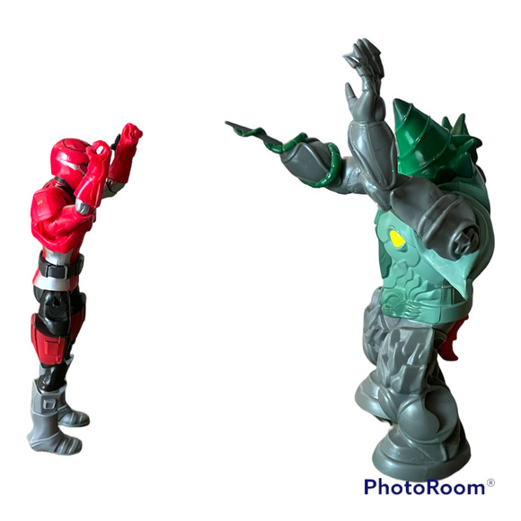 Dino Fury-Mighty Morphin Power Rangers  Action Figure Lot-ShockHorn-Red Ranger - Picture 2 of 6